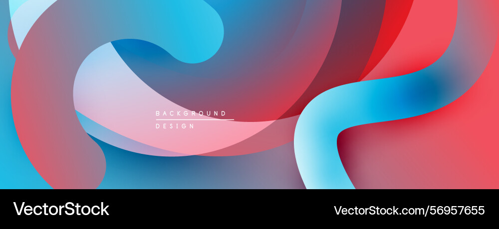 Abstract fluid shapes overlap creating vibrant Abstract fluid shapes overlap creating vibrant vector image