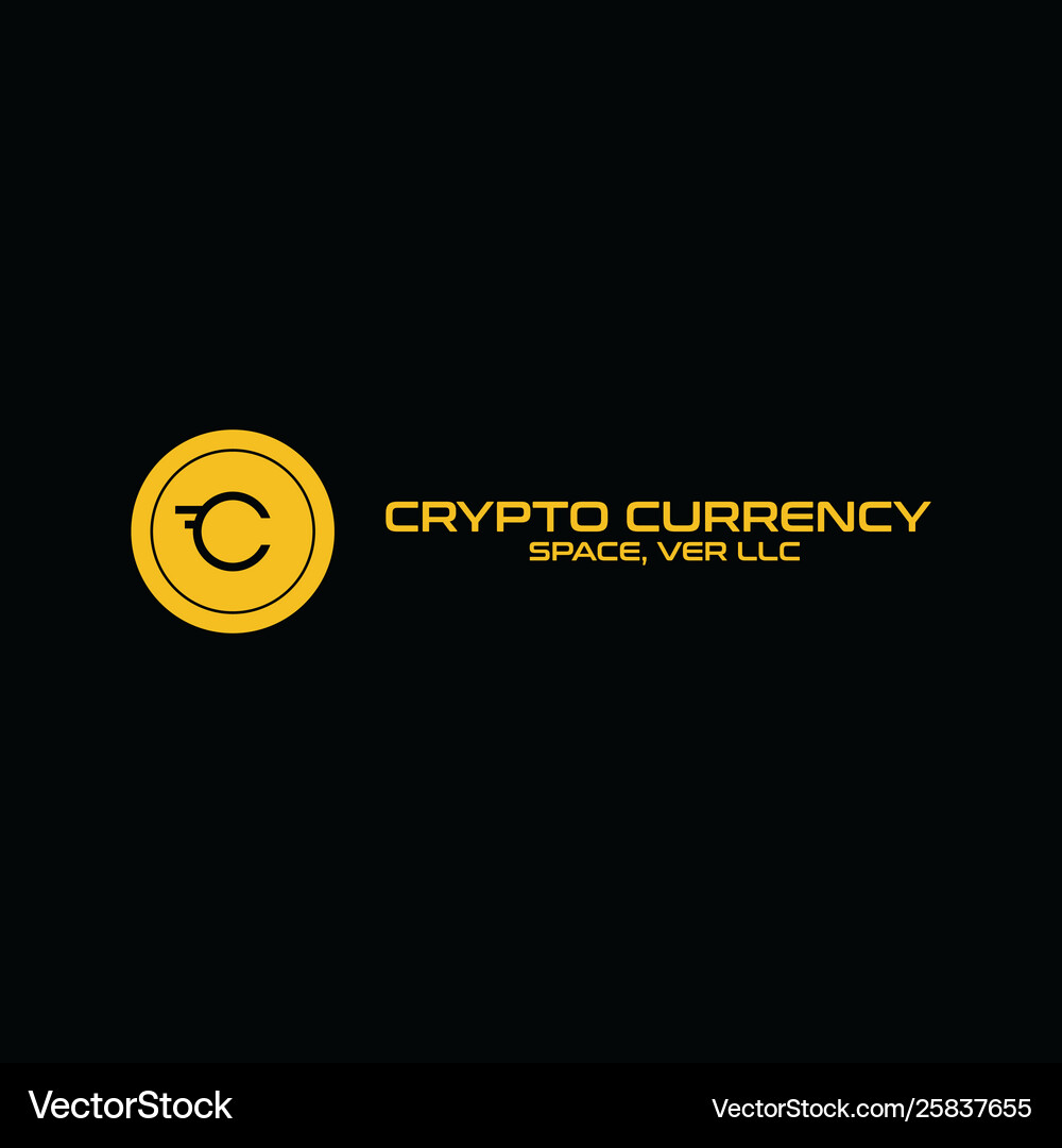 Crypto currency logo – Royalty-Free Vector | VectorStock