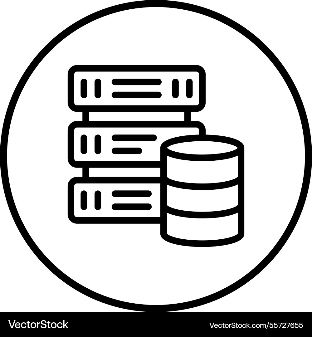 Data driven icon design vector image