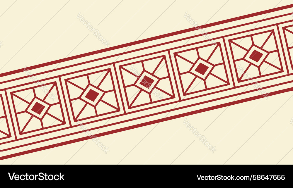 Geometric Border Pattern Vector Image