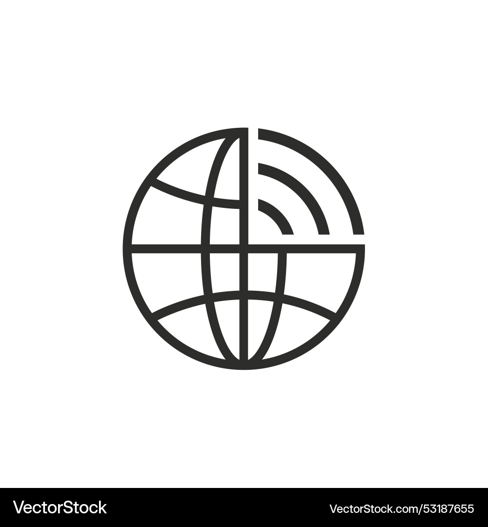 Internet acces connected icon concept design Vector Image