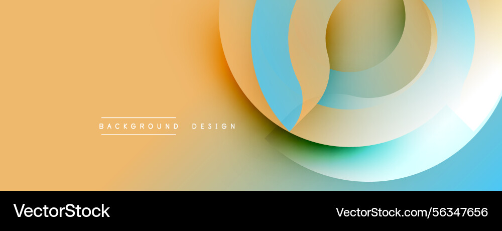 Abstract layered shapes create dynamic visual Vector Image