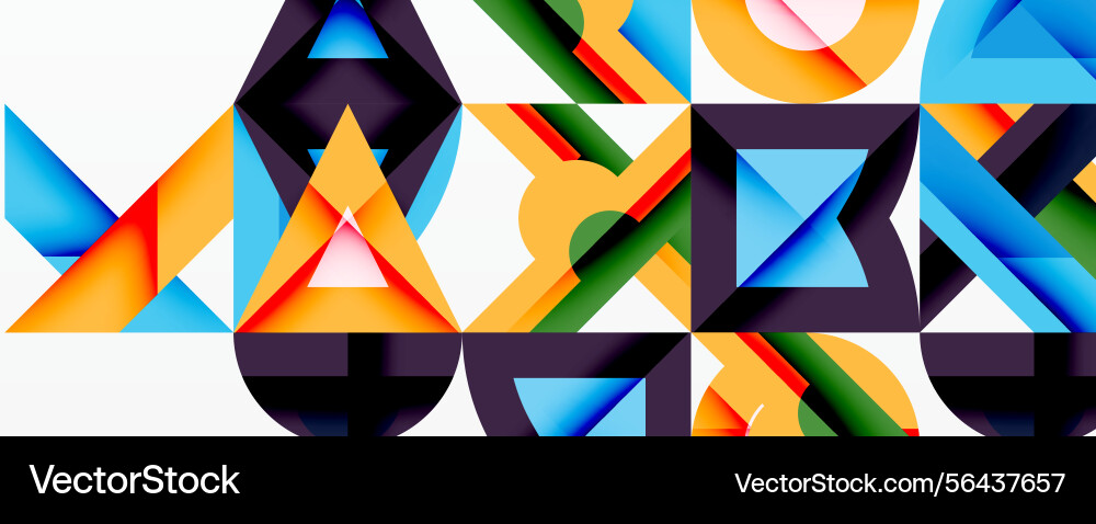 Abstract geometric shapes overlap creating Abstract geometric shapes overlap creating vector image