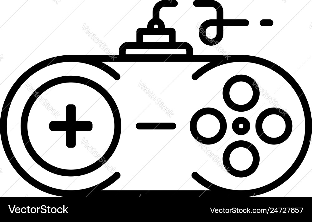 Console joystick icon outline style Console joystick icon outline style vector image