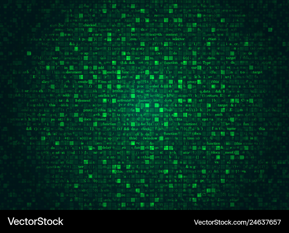 Futuristic Code Background vector image
