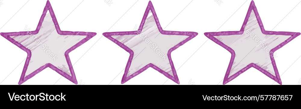 Pastel star rating icons with soft texture design vector image