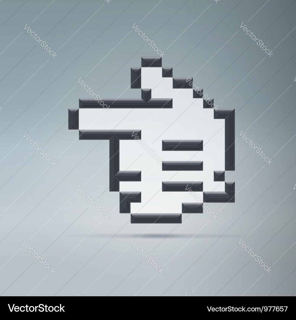 Pointer to the left Vector Image