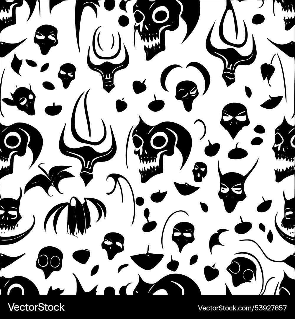 Vampire abstract pattern seamless vector image