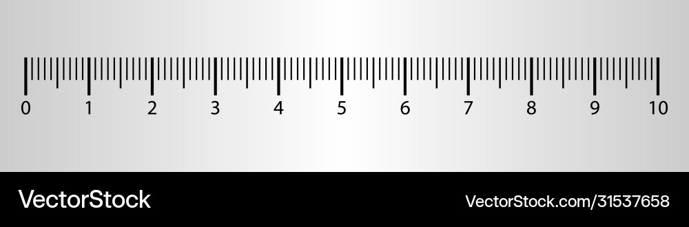 10 centimeters ruler measurement tool 10 centimeters ruler measurement tool vector image