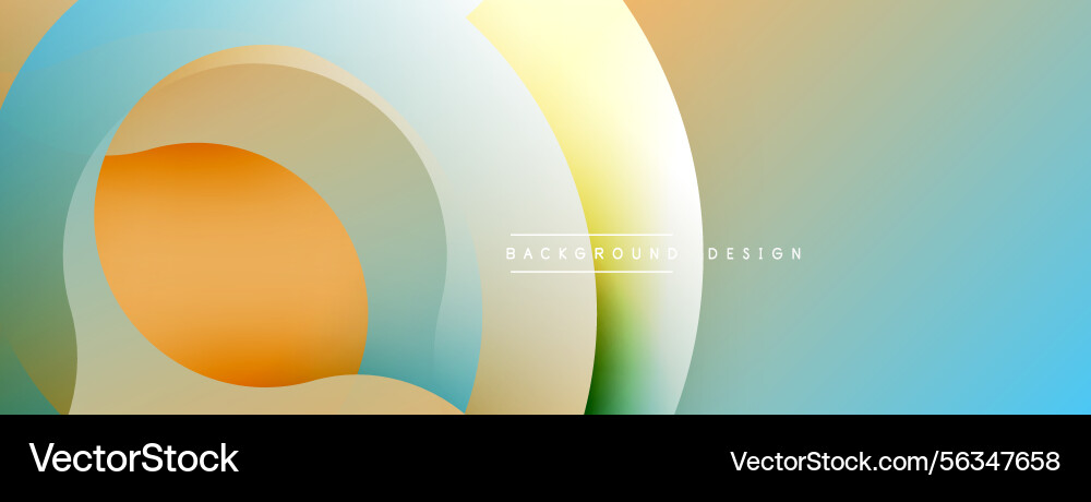 Abstract layers create flowing shapes soft color vector image