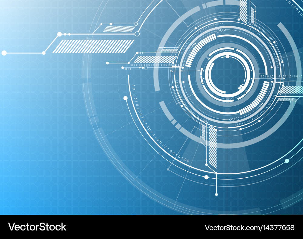 Abstract technological interface style background Vector Image