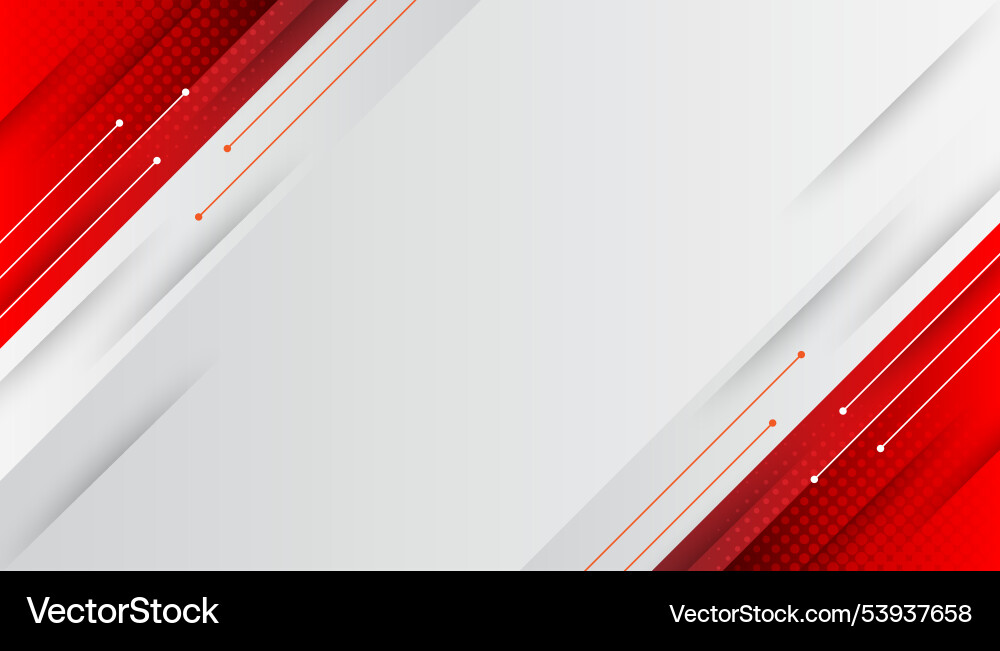 Dynamic Red and White Diagonal Background Vector Image