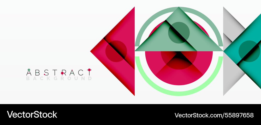 Geometric abstract design with layered triangles Geometric abstract design with layered triangles Vector Image