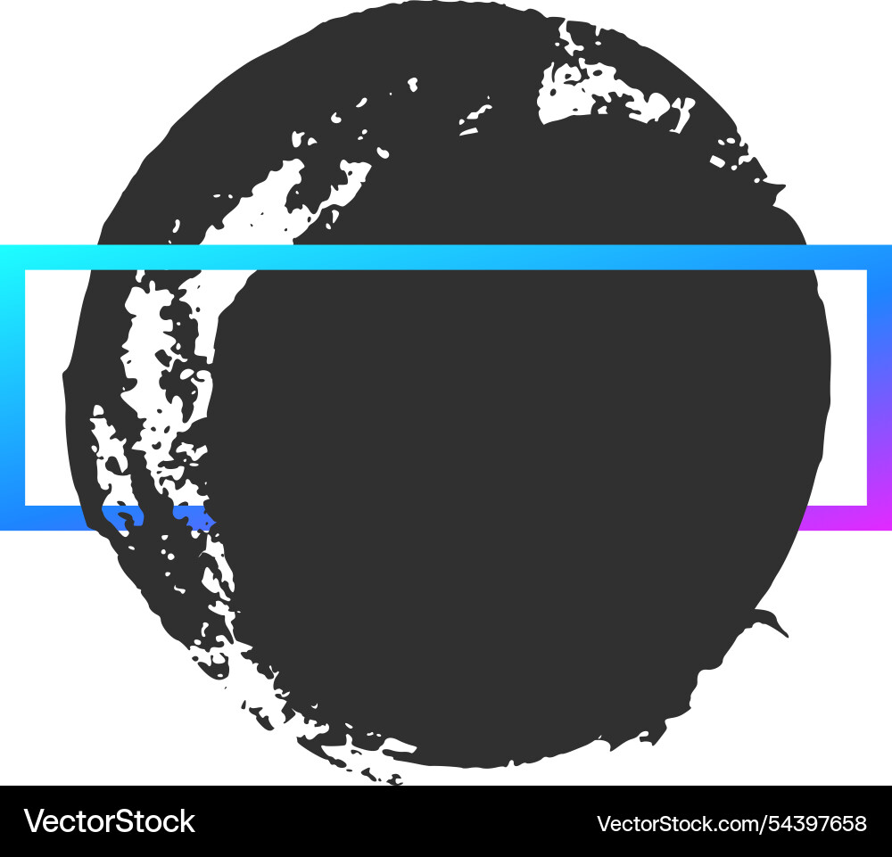Gradient rectangular frame is overlapping a black Gradient rectangular frame is overlapping a black vector image
