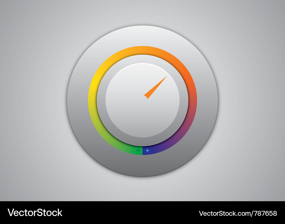 Volume Fader Control vector image