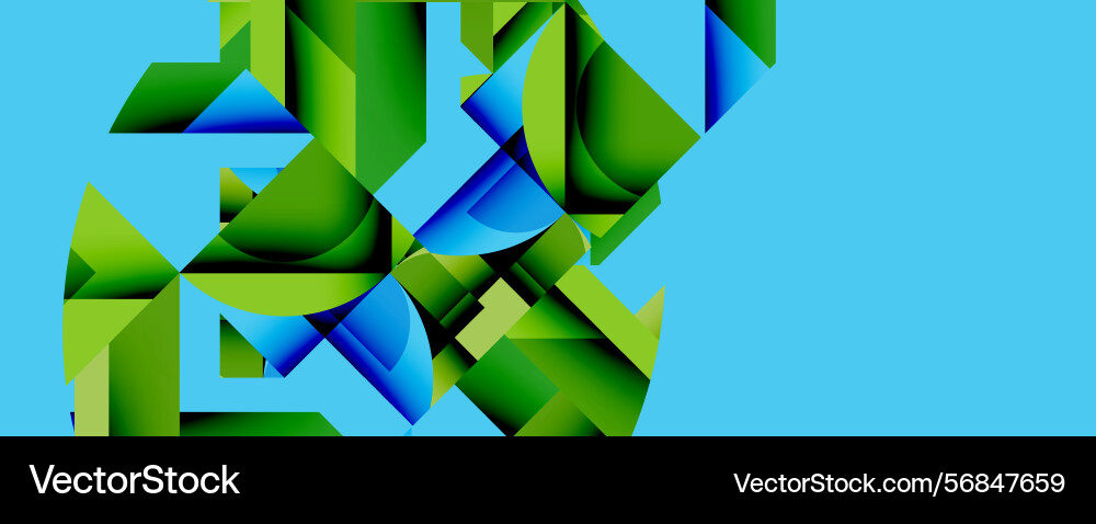 Abstract geometric shapes overlap creating Abstract geometric shapes overlap creating vector image