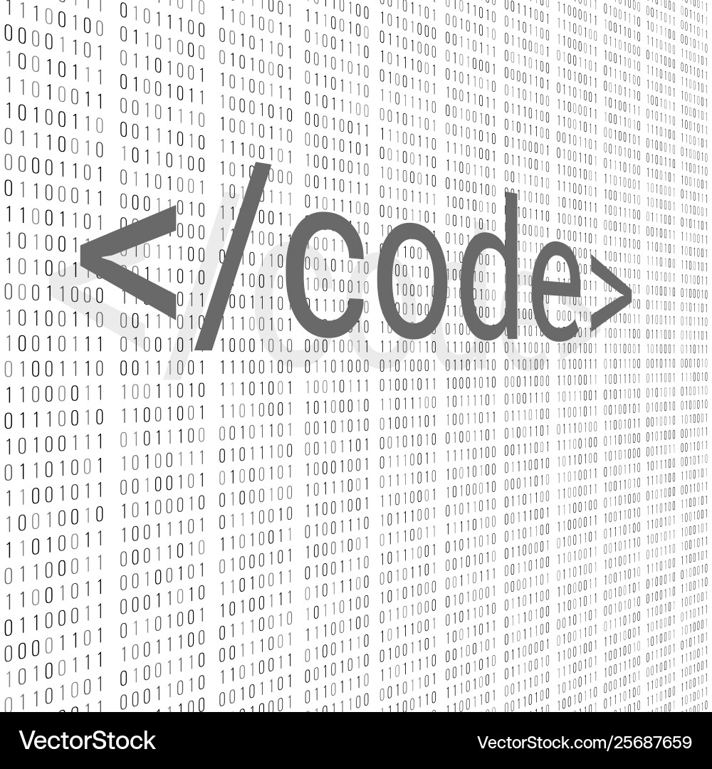 Binary code digital technology background Binary code digital technology background vector image