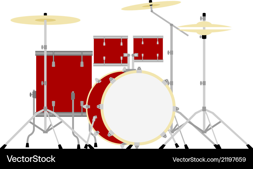 Drum kit Royalty Free Vector Image - VectorStock
