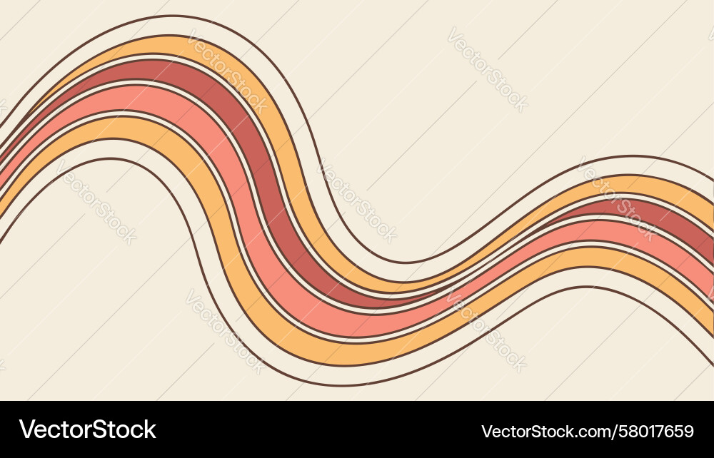 Dynamic Wavy Lines Abstract Background Vector Image