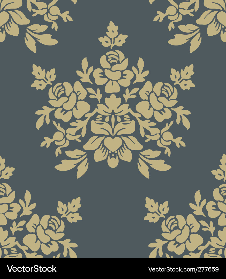Elegant Floral Seamless Pattern Vector Image