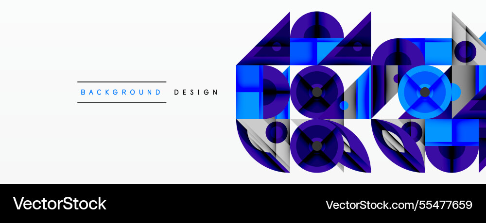 Geometric abstract composition with intersecting Geometric abstract composition with intersecting Vector Image