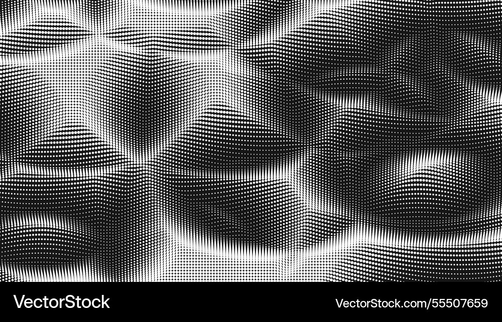 Point wave noise texture abstract dot background vector image