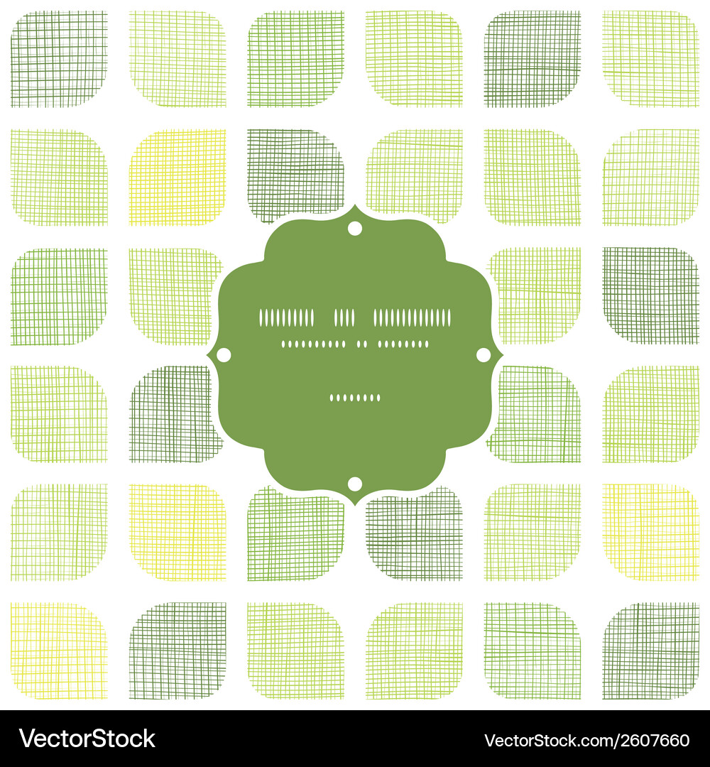 Green Rounded Square Pattern Vector Image