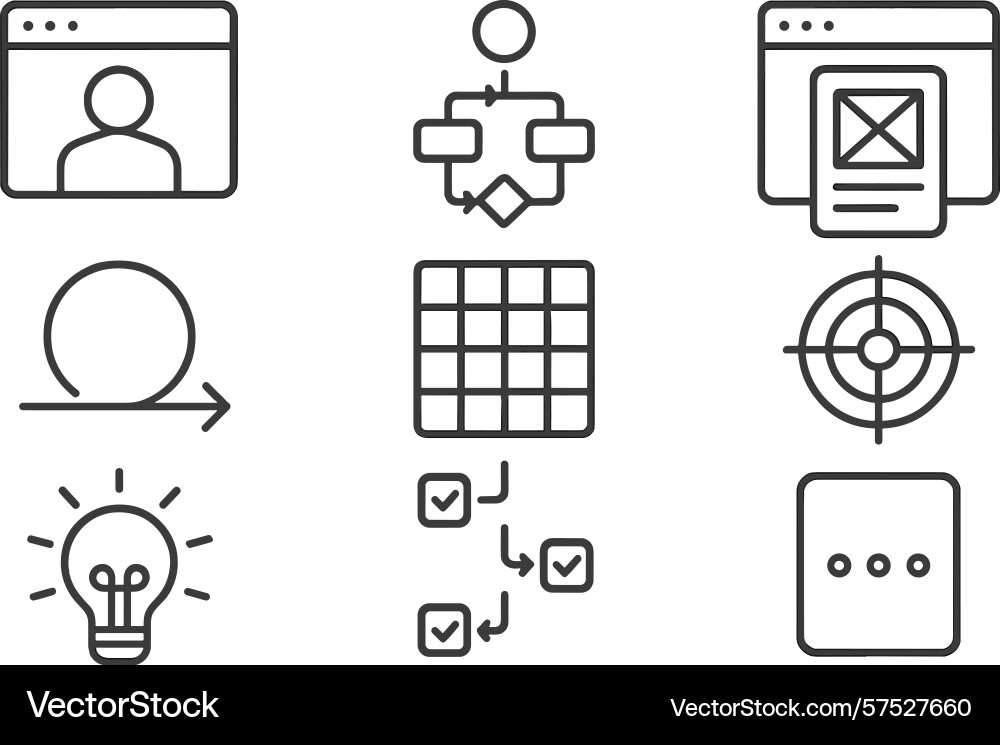 Visual representation of website design principles Visual representation of website design principles vector image