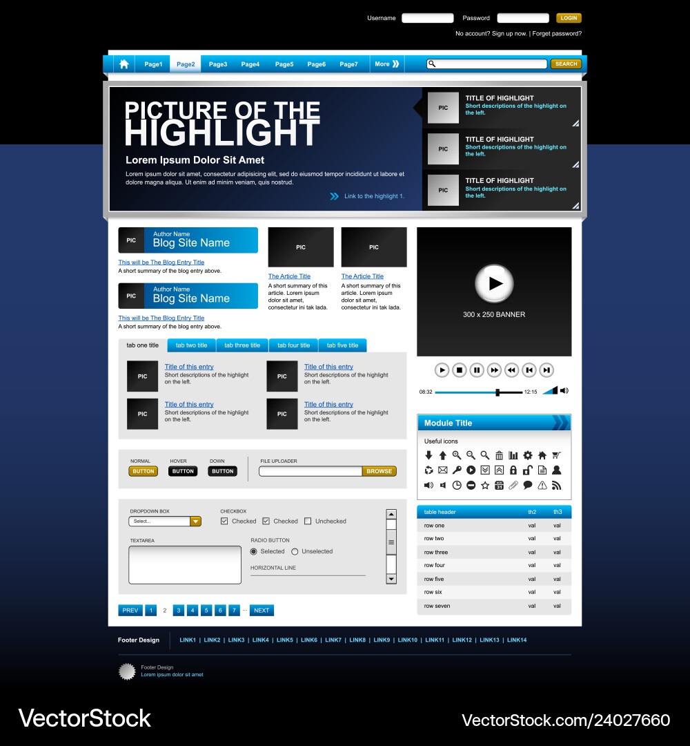 Web design website element template button Web design website element template button vector image