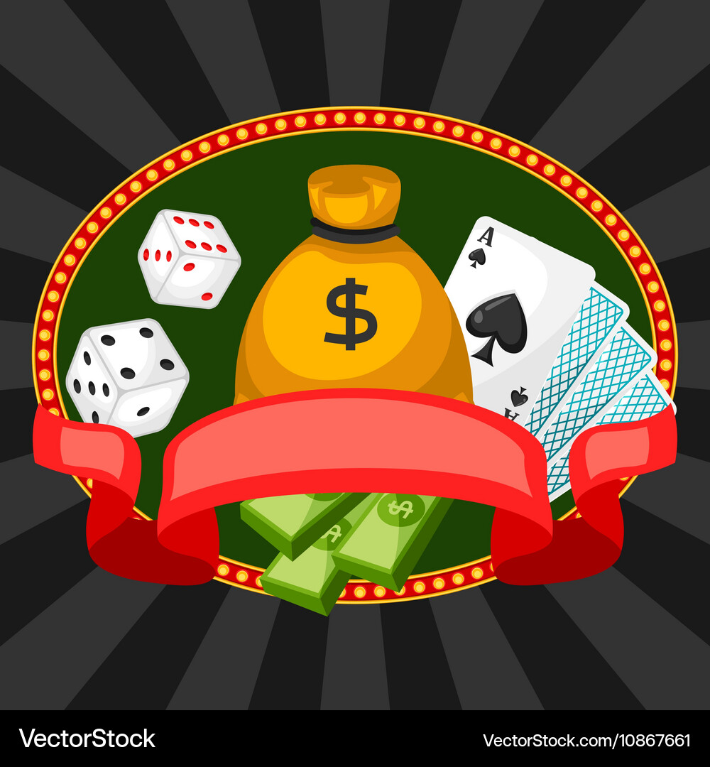 Casino Gambling Background Vector Image