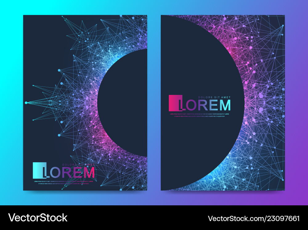 Modern template for brochure leaflet Vector Image