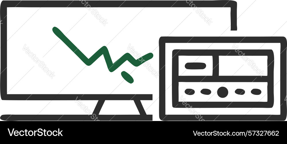 Cybersecurity network monitoring dashboard design vector image