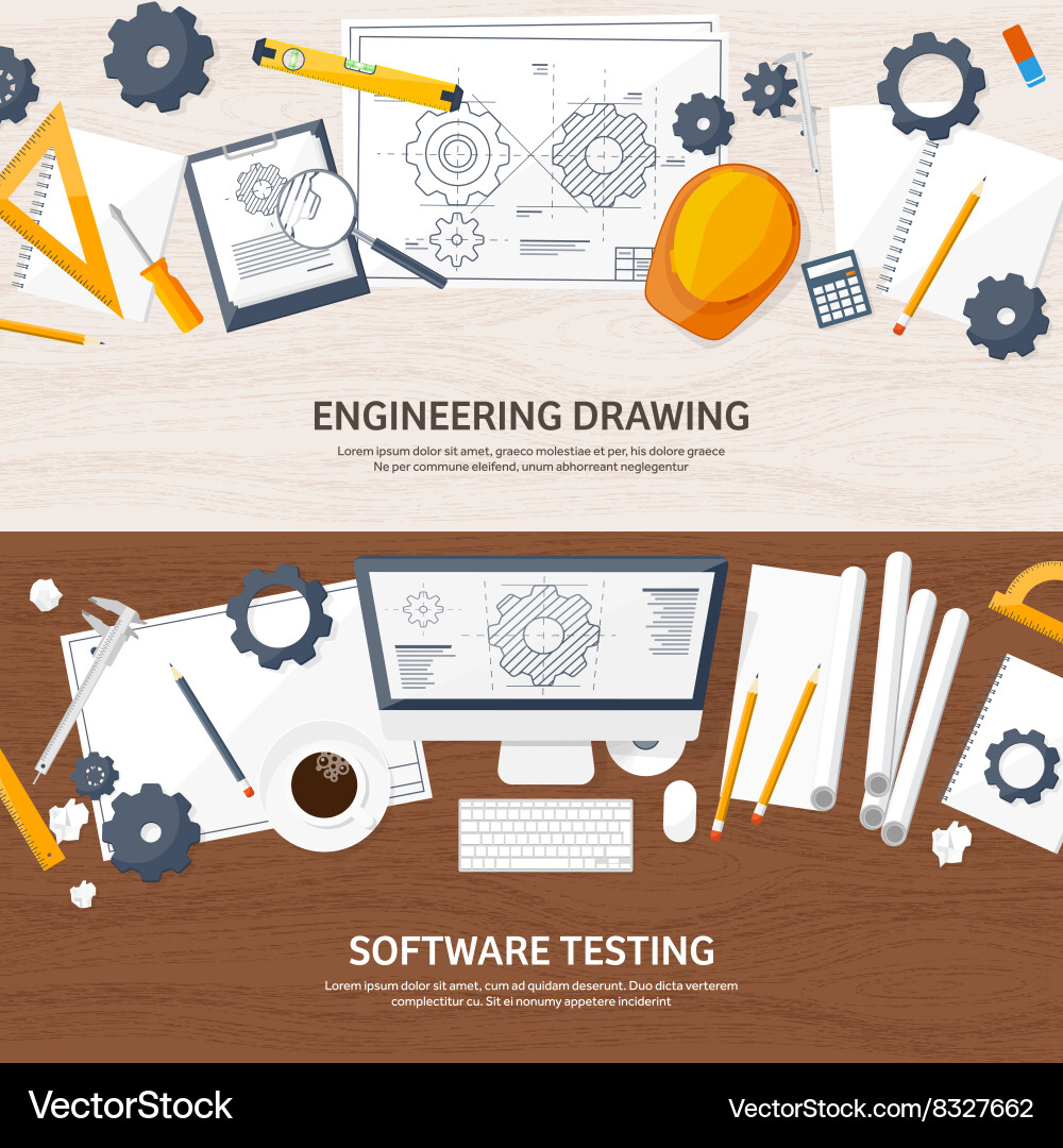 Engineering and architecture Vector Image