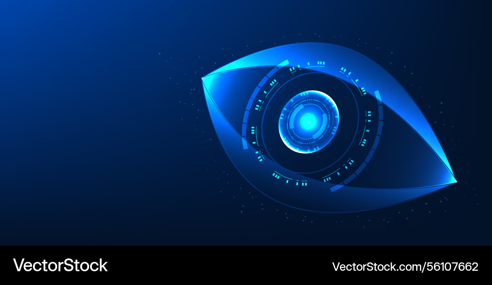 Iris scanning technology with elements uses Iris scanning technology with elements uses vector image
