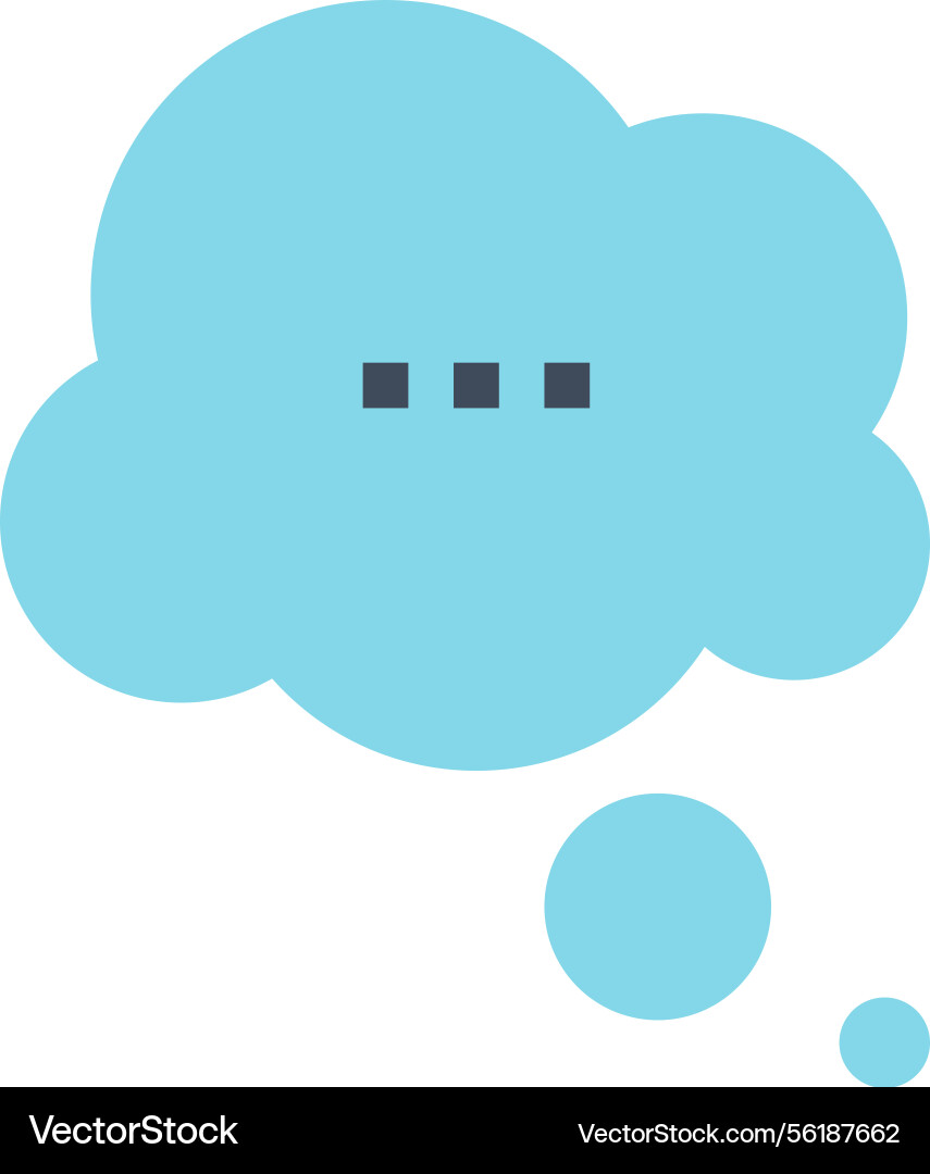 Message bubble flat web icon concept Message bubble flat web icon concept Vector Image