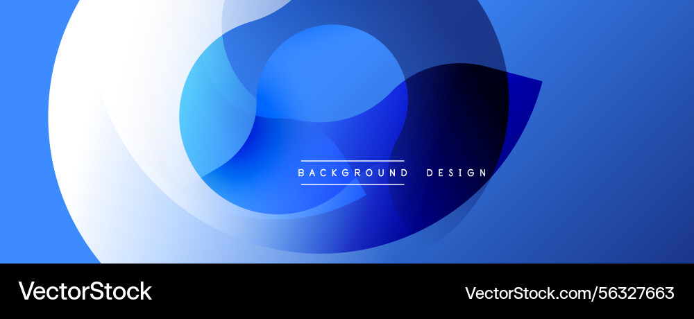 Abstract blue design features overlapping Abstract blue design features overlapping vector image