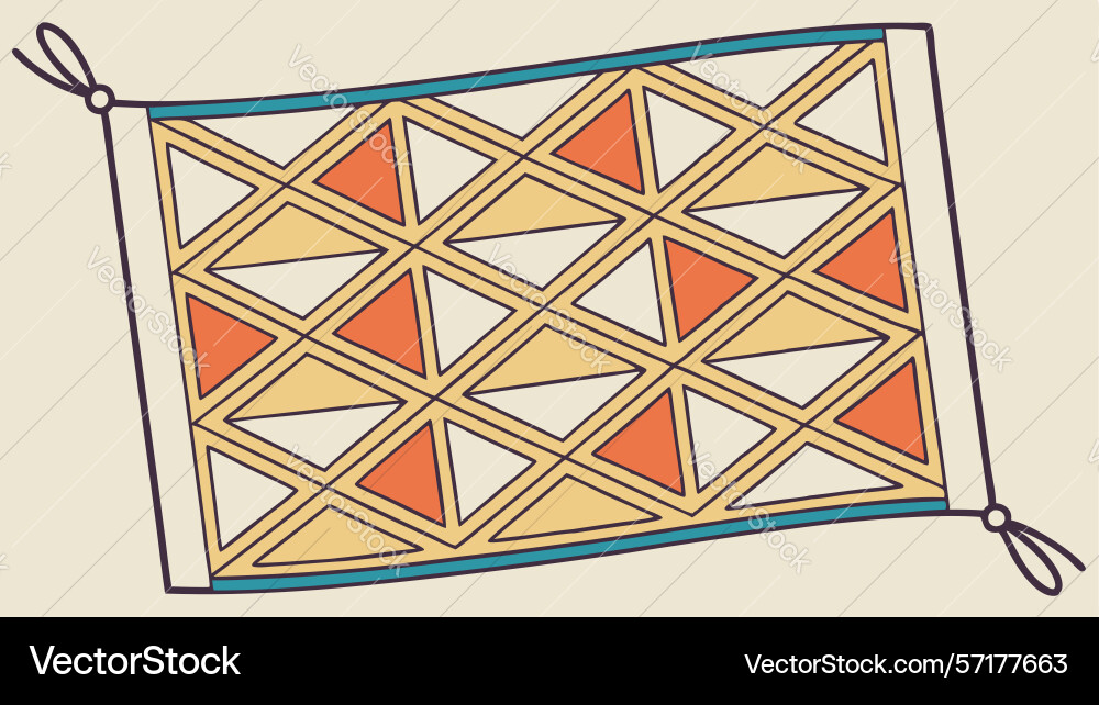 Abstract geometric net pattern minimalist vector image