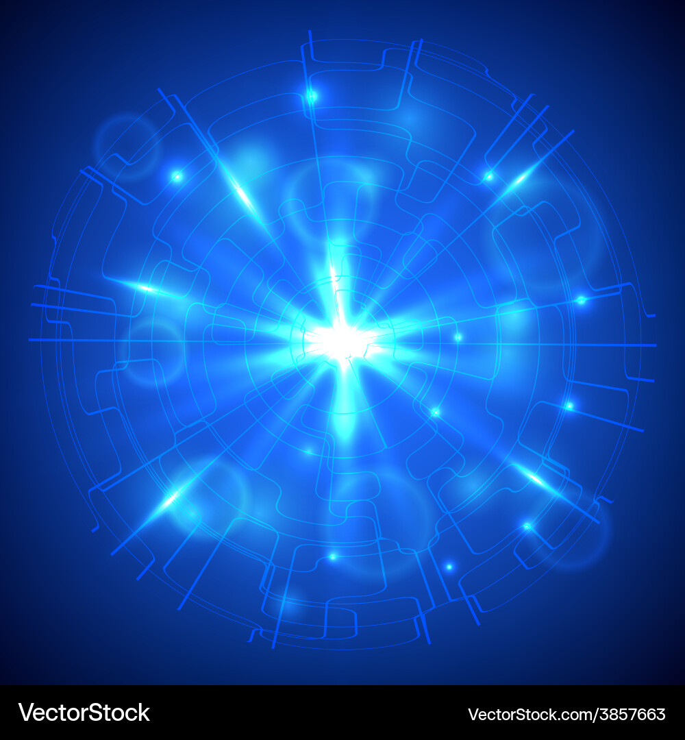 Abstract Technology Lines Background Vector Image