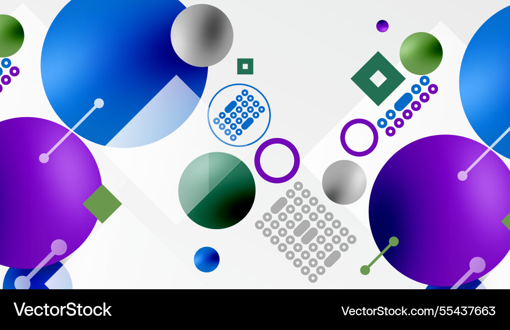 Circles and elements geometric abstract background Circles and elements geometric abstract background Vector Image