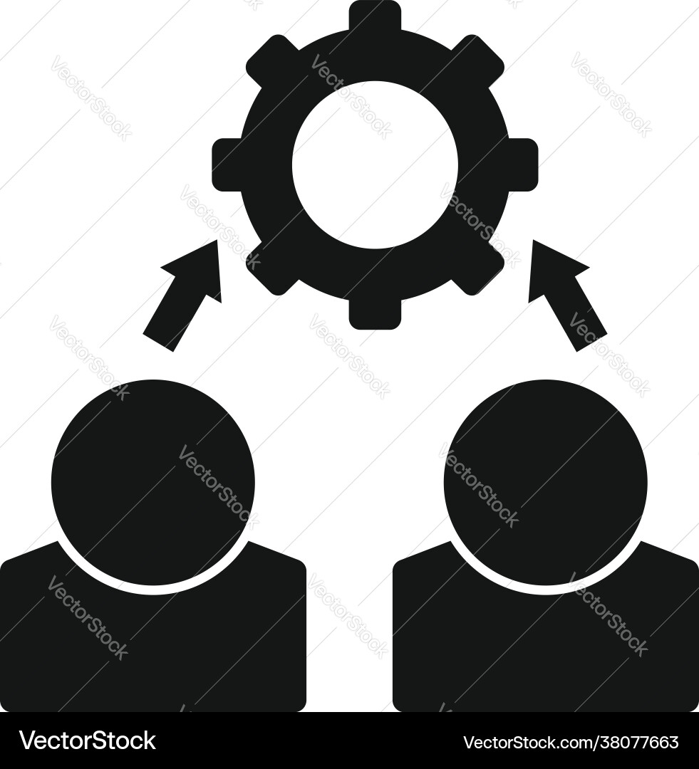 Outsource programmer icon simple style Outsource programmer icon simple style Vector Image