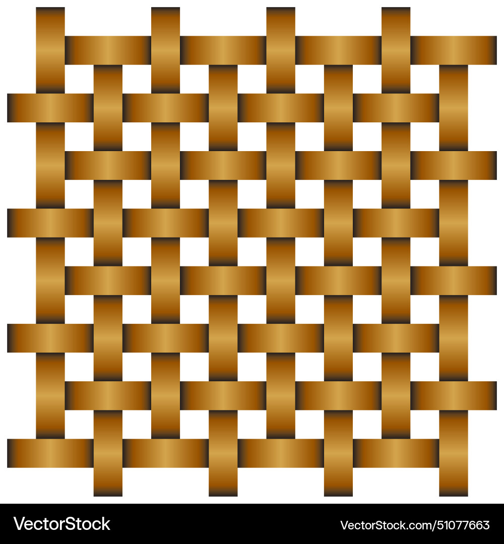 Repeated weave rattan pattern vector image