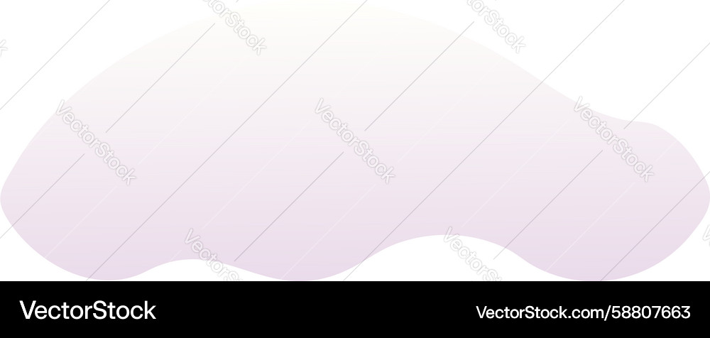 Smooth gradient abstract shape in lavender Vector Image