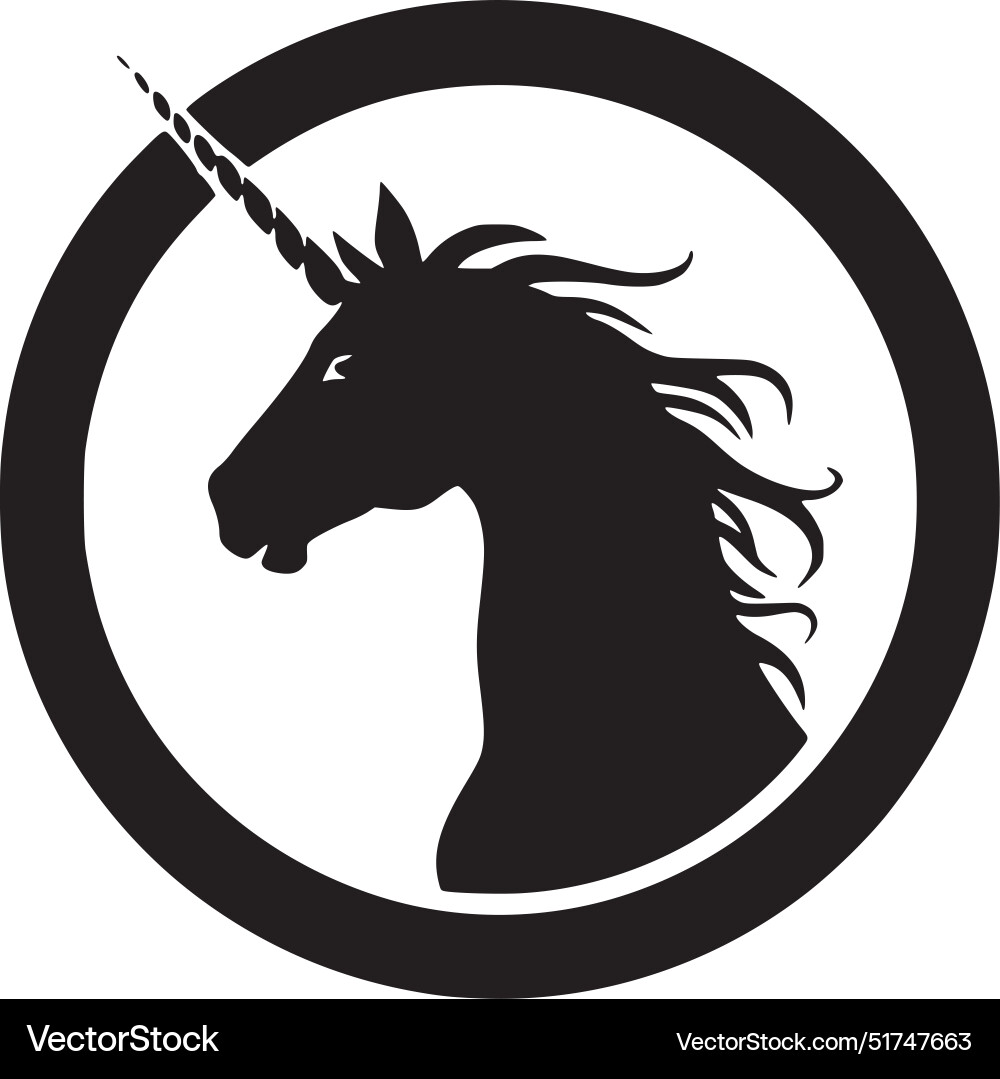 Unicorn - hochwertiges Logo ideal für T-Shirt Unicorn - hochwertiges Logo ideal für T-Shirt vektorbild