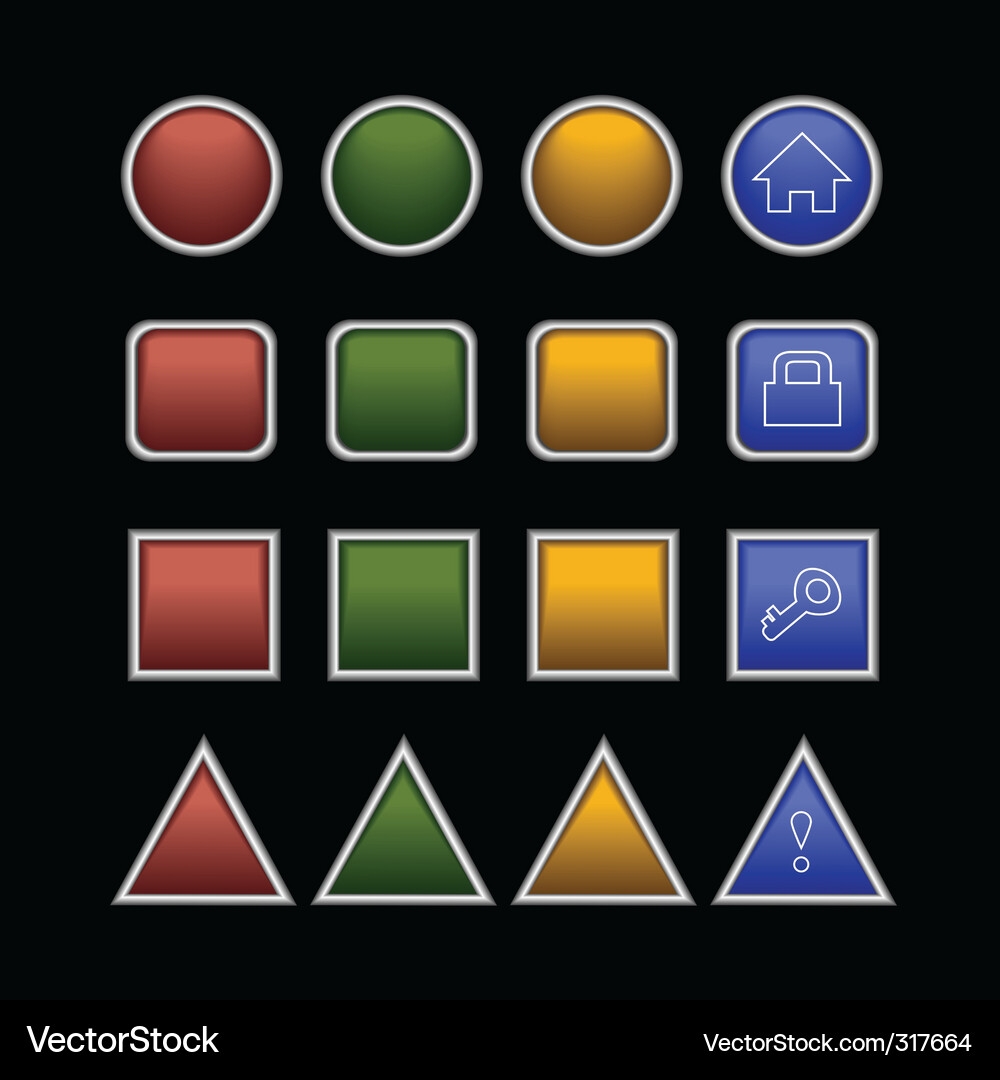 Buttons Vector Image