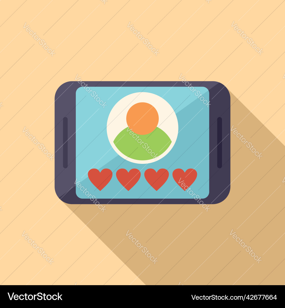 Customer credibility icon flat trust Customer credibility icon flat trust vector image