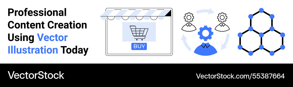 E-commerce storefront workflow automation E-commerce storefront workflow automation vector image