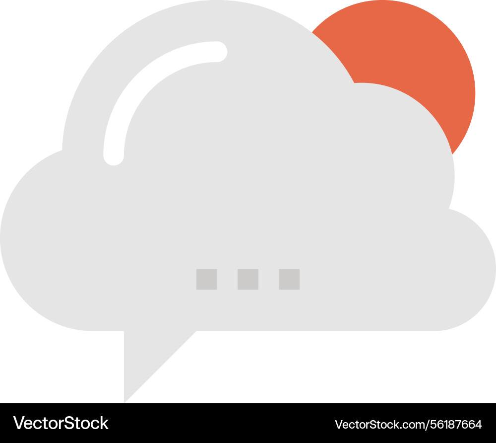 Message bubble flat web icon concept Message bubble flat web icon concept vector image