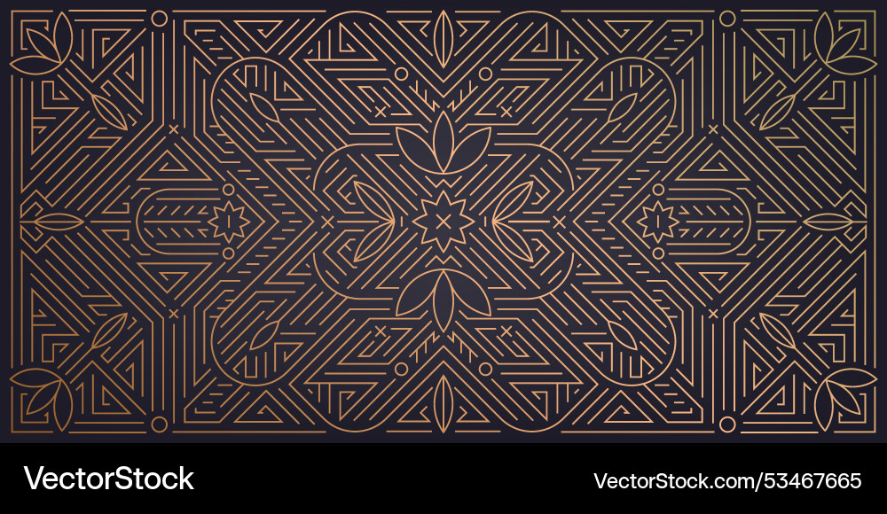 Art deco ornament gatsby geometric design Art deco ornament gatsby geometric design vector image