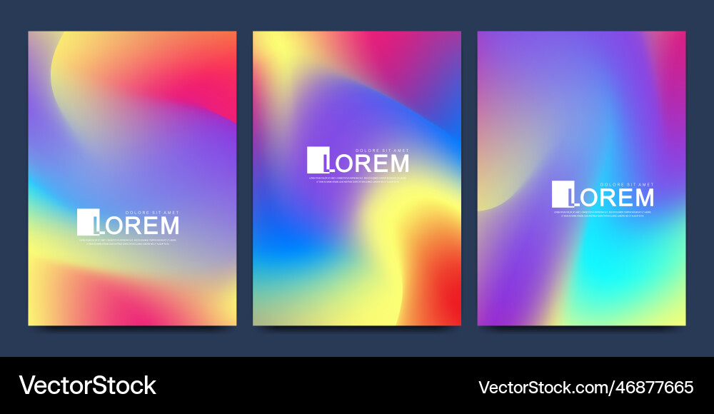 Fluid gradient minimal poster layout template Fluid gradient minimal poster layout template vector image