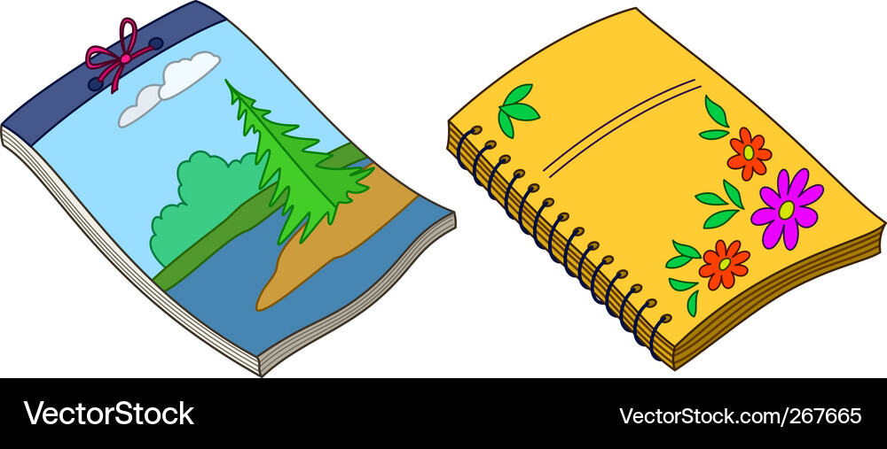 Notebooks Vector Image
